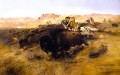 the buffalo hunt 1895 Charles Marion Russell American Indians